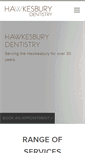 Mobile Screenshot of hawkesburydentistry.com.au